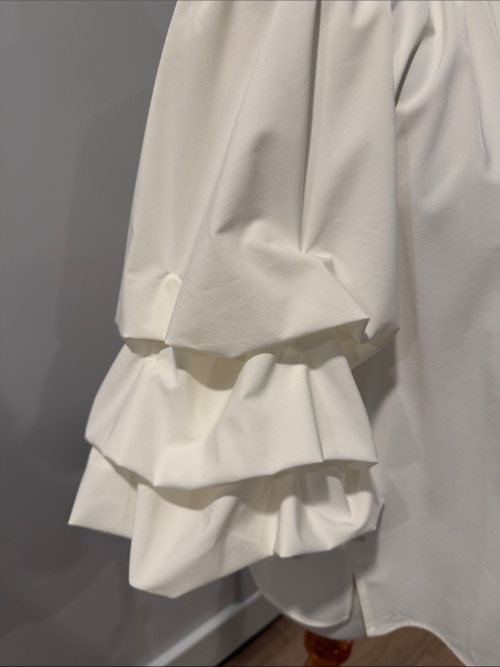 Joseph Ribkoff white Off-Shoulder Ruffle Sleeve Top - Picture 5 of 11